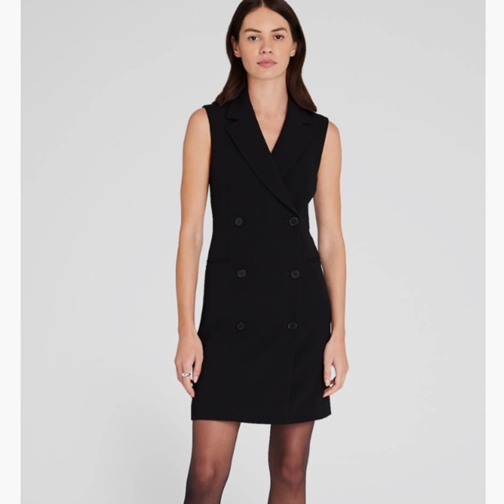 Club Monaco Black Sleeveless Mini Dress